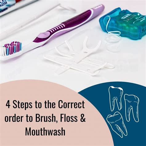4 Simple Steps To The Correct Order To Brush Floss Mouthwash 4 Simple Steps To The Correct Order To Brush Floss Mouthwash