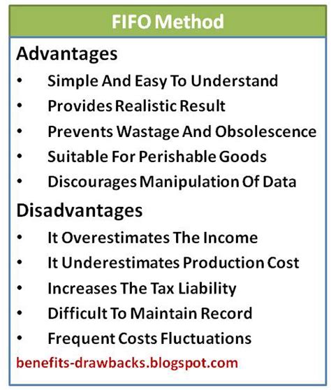 Advantages And Disadvantages Of Fifo The Fifo Method Has Four Major Advantages 1 It Pdf Cost Of Goods Sold Inventory