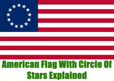 American Flag With Stars In A Circle