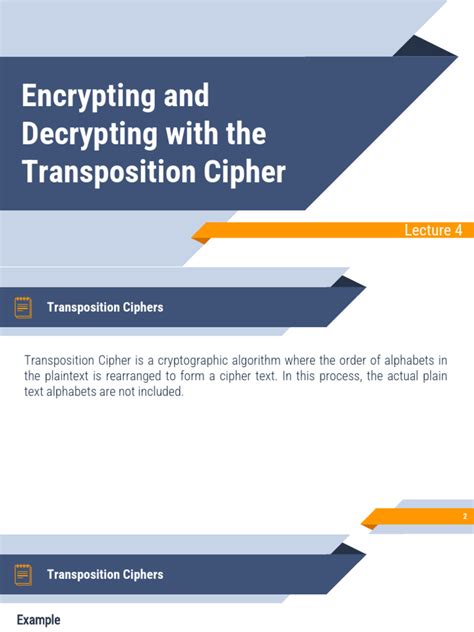 Chapter 7 Encrypting With The Transposition Cipher