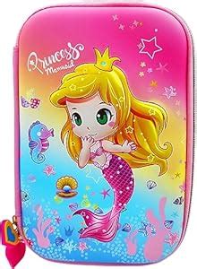 Dishvy Mermaid Eva Pencil Box Jumbo Size Accommodate All The Dishvy Mermaid Eva Pencil Box Jumbo Size Accommodate All The