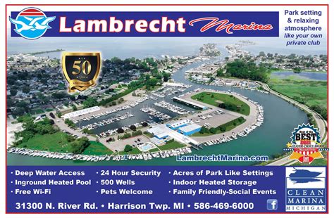 Lake St Clair Guide Magazine Lambrecht Marina Clinton River Harrison Twp