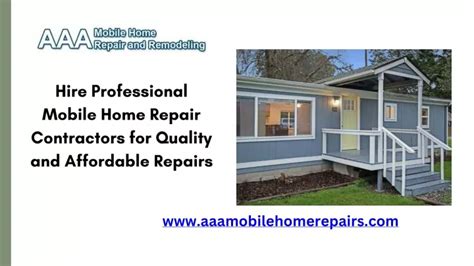Mobile Home Repair Contractors Near You