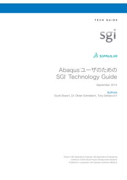 Pdf Sgi Technology Guide For Users Of Abaqus Drexel E Sgi