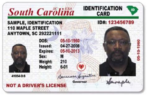 South Carolina Identification Card