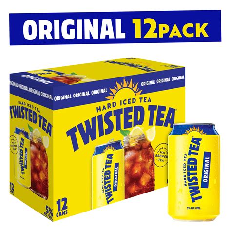 Twisted Tea Original Hard Iced Tea, 12 Pack, 12 Fl Oz Cans, 5% Abv ...