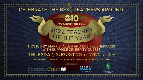 Watch The 2022 Abc10 Teacher Of The Year Event Abc10 Com